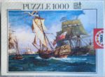 Image of the puzzle 1000, Educa, Sea Battle, by Leslie Arthur Wilcox, Factory Sealed, Picture of the box