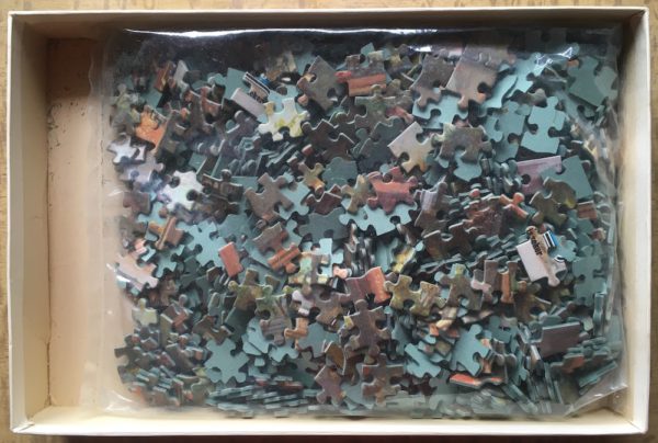 Image of the puzzle 750, Leeuwarder Onderlinge, The Eewal in Leeuwarden around 1950, Sealed Bag, Picture of the bag