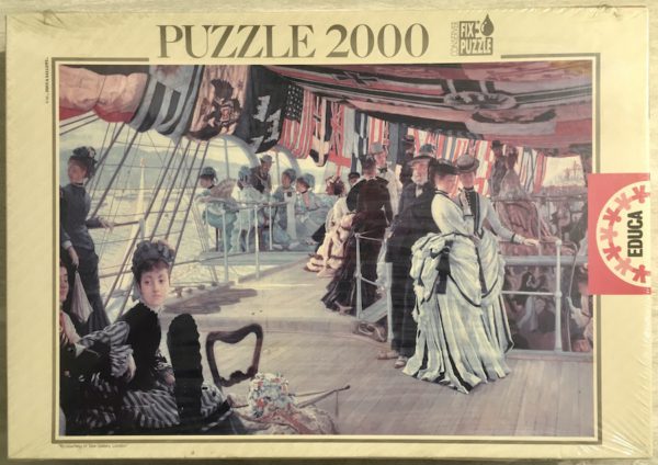 Image of the puzzle 2000, Educa, The Ball Aboard Ship, James Tissot, Factory Sealed, Picture of the box