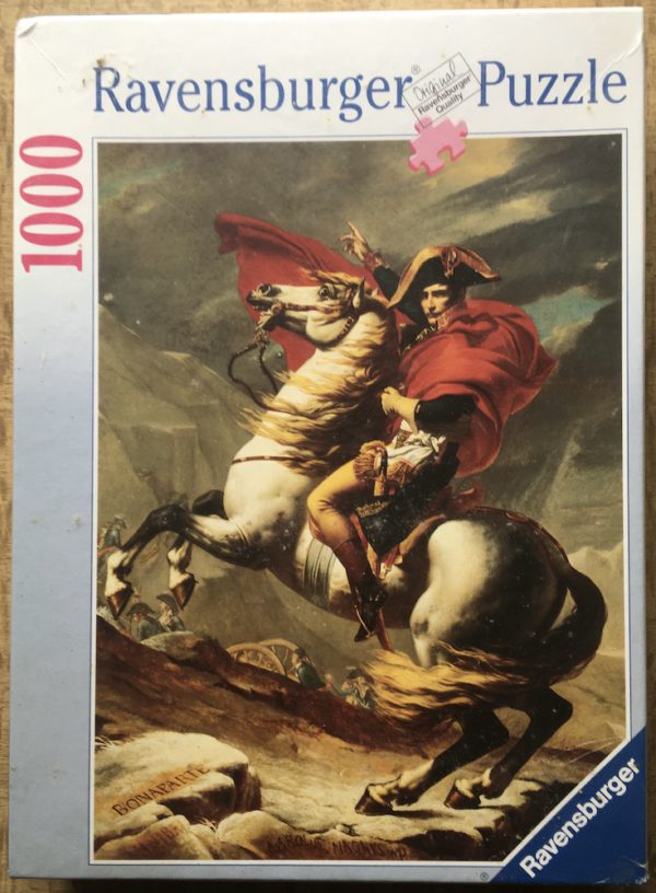Image of the puzzle 1000, Ravensburger, Napoleon, by Jacques-Louis David, Factory Sealed, Picture of the box