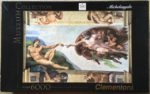 Image of the puzzle 6000, Clementoni, The Creation of Adam, by Michelangelo, Sealed Bag, Picture of the box