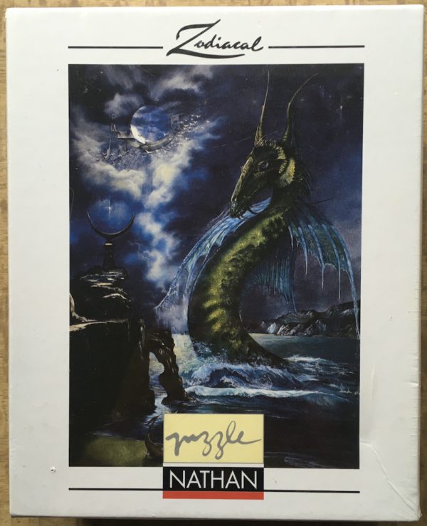 Image of the puzzle 500, Nathan, Aquarius, by Roger Garland, Factory Sealed, Picture of the box