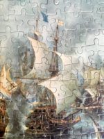 Image of the puzzle 247, Egel, The Battle of Terheide, by Jan Abrahamsz Beerstraten, Complete, Detail of the puzzle
