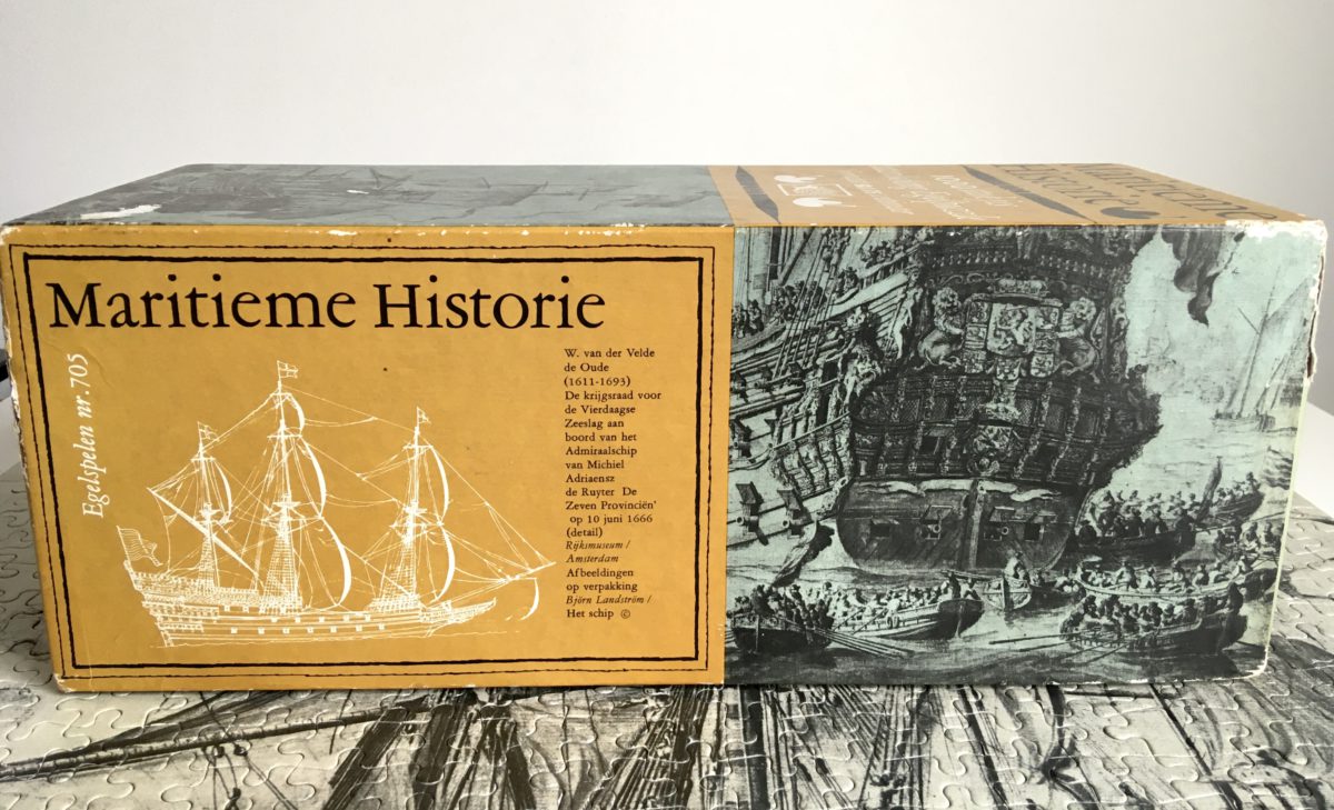 Image of the puzzle 1000, Egel, The Seven Provinces, by Willem van de Velde the Elder, Complete, Picture of the box