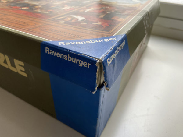 Image of the puzzle 12000, Ravensburger, The Temptation of Saint Anthony, by Hieronymus Bosch, Sealed Bag, Picture of the corner