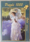 Image of the puzzle 1000, Gold Puzzle, Morning Walk, John Singer Sargent, Factory Sealed, Picture of the box