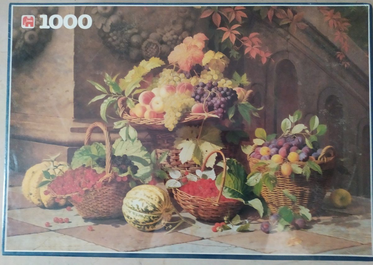 1000, Jumbo, Summer Fruits, William Hammer, Factory Sealed, Listed by Barebrain Image of the puzzle 1000, Jumbo, Summer Fruits, William Hammer, Factory Sealed, Picture of the box