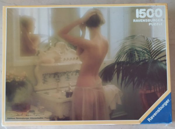 Image of the puzzle 1500, Ravensburger, Looking into the Mirror, David Hamilton, Factory Sealed, Picture of the box