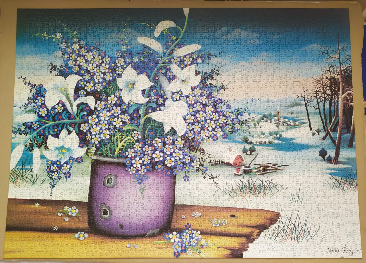 2000, MB, Winter Bouquet, Nada Svegovic, Complete, Listed by Barebrain Image of the puzzle 2000, MB, Winter Bouquet, Nada Svegovic, Complete, Picture of the puzzle