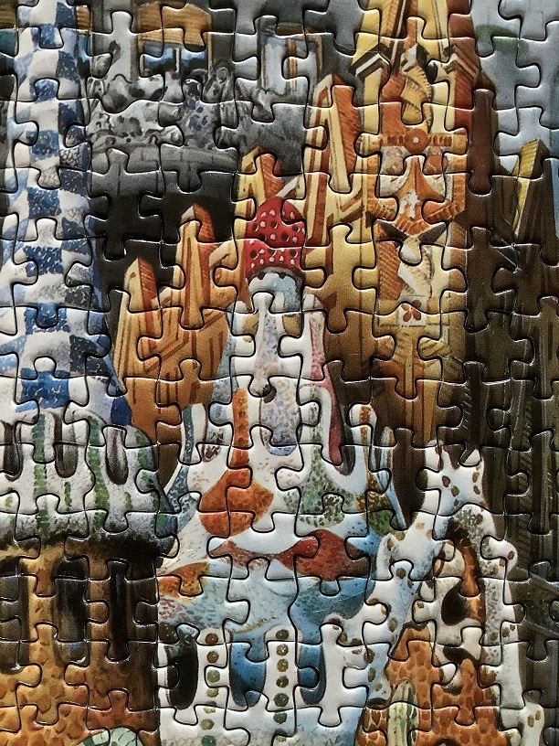 1000, Educa, Gaudí Collage (Miniature), Monés - Rare Puzzles
