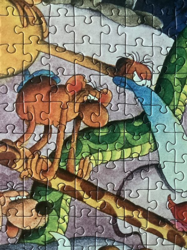 Image of the puzzle 1000, Heye, Tarzan, by Guillermo Mordillo, Complete, Detail of the puzzle