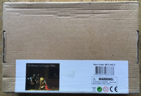 Image of the puzzle 500, Malta, The Beheading of Saint John the Baptist, Factory Sealed, Picture of the back