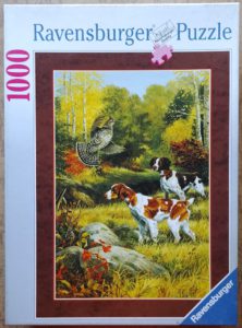 Image of the puzzle 1000, Ravensburger, Holding Tight, by Linda Picken, Complete, Picture of the box