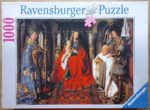 Image of the puzzle 1000, Ravensburger, Madonna of Canon van der Paele, by Jan van Eyck, Complete, Picture of the box