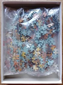Image of the puzzle 500, JR Puzzles, High Expectations, by Arthur Elsley, Complete, Picture of the bag