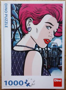 Image of the puzzle 1000, Dino, Mysterious Woman, by Miro Budiš, Complete, Picture of the box