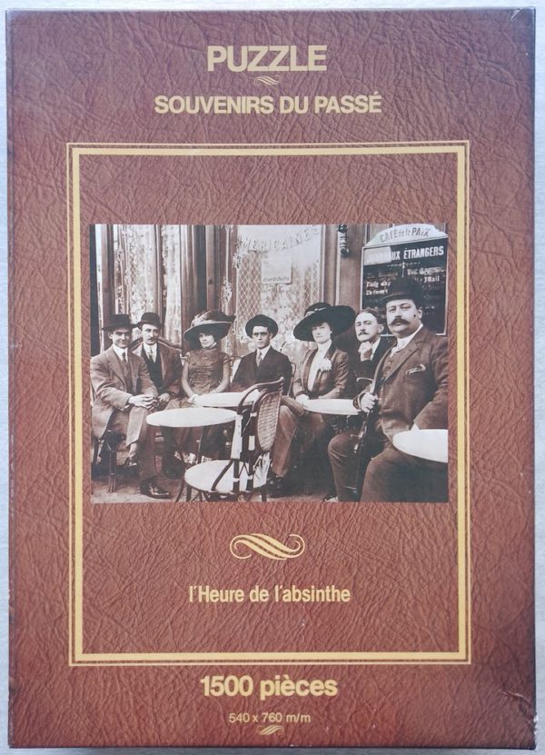 Image of the puzzle 1500, Ferriot Cric, Absinthe Time, by Roger-Viollet, Sealed Bag, Picture of the box