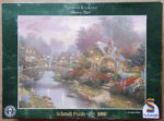 Image of the puzzle 1000, Schmidt, Lamplight Bridge, by Thomas Kinkade, Complate, Picture of the box