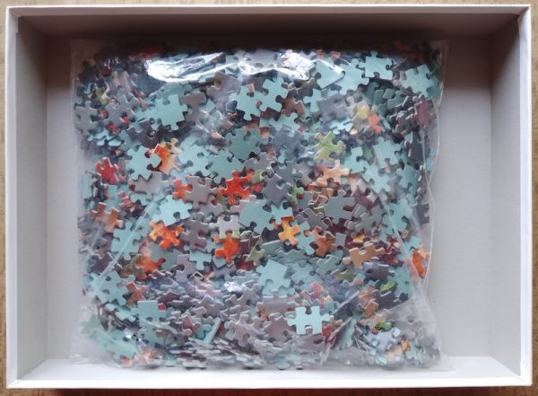 Image of the puzzle 1000, Ravensburger, Bunch of Autumn Flowers, by Ulrike Schneiders, Complete, Picture of the bag
