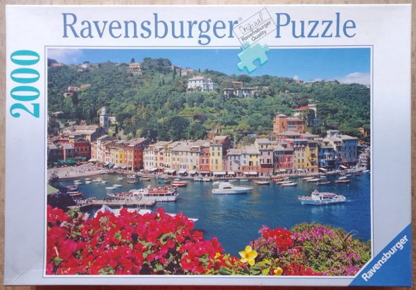 Image of the puzzle 2000, Ravensburger, Italy, Riviera, Portofino, Complete, Picture of the box