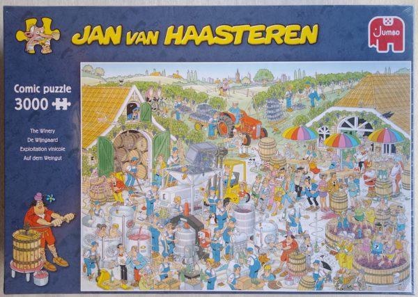Image of the puzzle 3000, Jumbo, The Winery, by Jan van Haasteren, Factory Sealed, Picture of the box