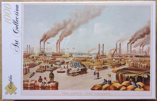 Image of the puzzle 1000, Grafika, The Levee - New Orleans, by William Aiken Walker, Complete, Picture of the box
