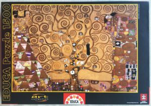 Image of the puzzle 1500, Educa, The Tree of Life, by Gustav Klimt, Factory Sealed, Picture of the box