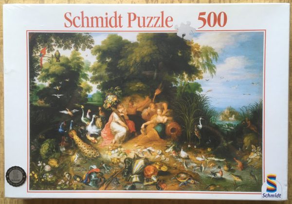 Image of the puzzle 500, Schmidt, The Four Elements, Jan Brueghel the Younger, Factory Sealed, Picture of the box