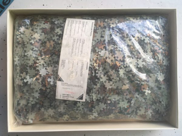 Image of the puzzle 5000, Ravensburger, The Last Battle of the Tirolese Against Napoleon, by Peter von Hess, Sealed Bag, Picture of the bag