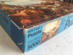 Image of the puzzle 5000, Ravensburger, The Last Battle of the Tirolese Against Napoleon, by Peter von Hess, Sealed Bag, Picture of the corner