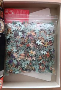 Image of the puzzle 1000, Educa, The Maiden, Gustav Klimt, Complete, Picture of the bag