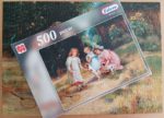 Image of the puzzle 500, Jumbo, New Playmates, by Ernest Walbourn, Complete, Picture of the box