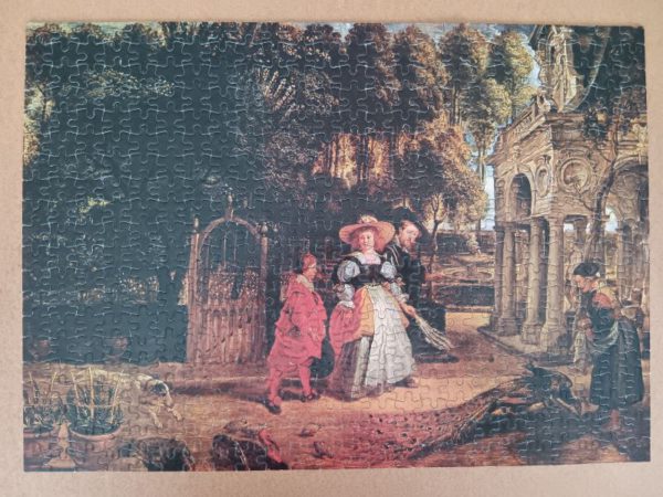 Image of the puzzle 480, White Horse, Rubens en Helène Fourment, by Rubens, Complete, Picture of the puzzle