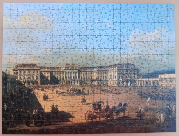 Image of the puzzle 500, Piatnik, Schönbrunn Palace, by Bernardo Bellotto, Complete, Picture of the puzzle