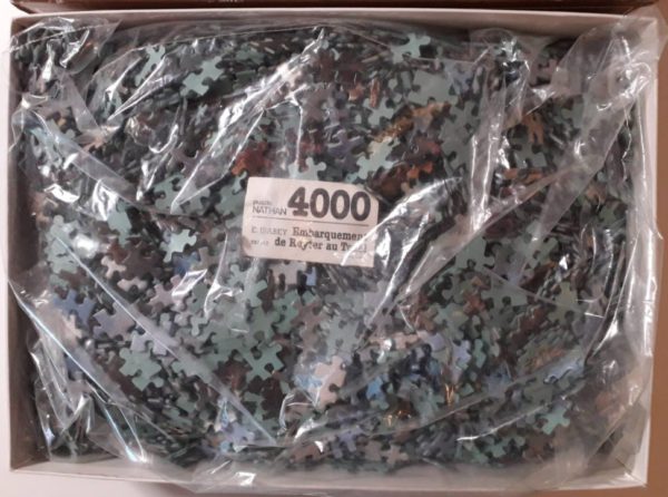 Image of the puzzle 4000, Nathan, Ruyter Sets off from Texel, Eugène Isabey, Sealed Bag, Picture of the bag