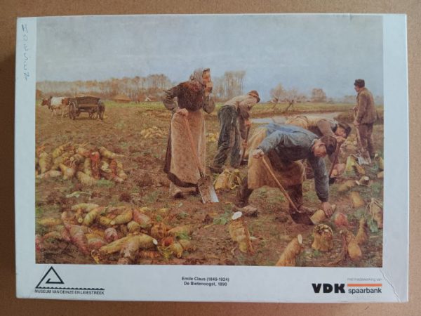 Image of the puzzle 750, Mudel, The Beet Harvest, by Emile Claus, Complete, Picture of the box