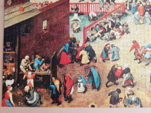 Image of the puzzle 4000, Nathan, Children's Games, Pieter Bruegel the Elder, Complete, Picture of the puzzle