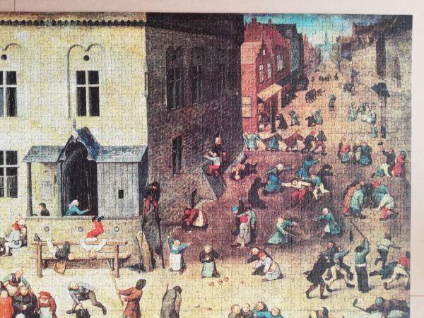Image of the puzzle 4000, Nathan, Children's Games, Pieter Bruegel the Elder, Complete, Picture of the puzzle
