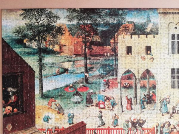 Image of the puzzle 4000, Nathan, Children's Games, Pieter Bruegel the Elder, Complete, Picture of the puzzle