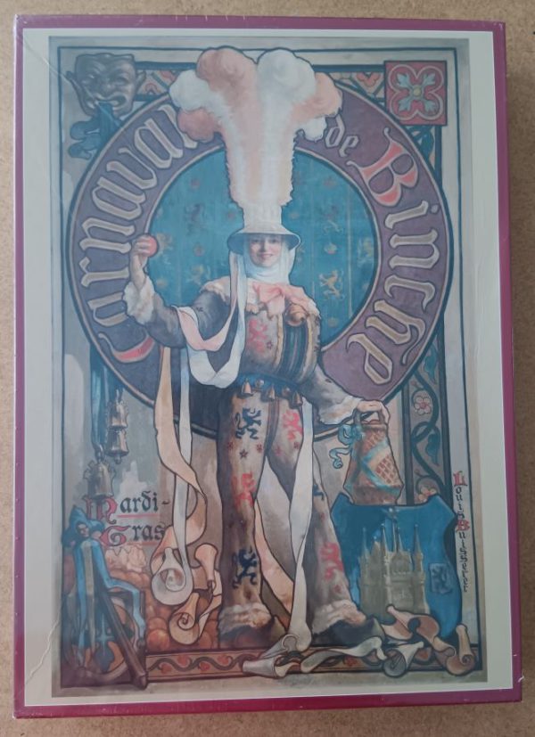Image of the puzzle 1000, Puzzelman, Carnaval de Binche, Mardi-Gras, by Louis Buisseret, Factory Sealed, Picture of the box