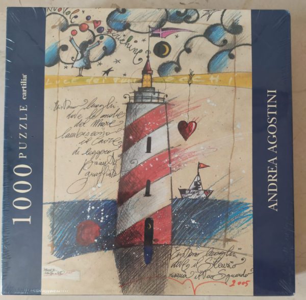 Image of the puzzle 1000, Cartilia, Nuvole Birichine, by Andrea Agostini, Factory Sealed, Picture of the box