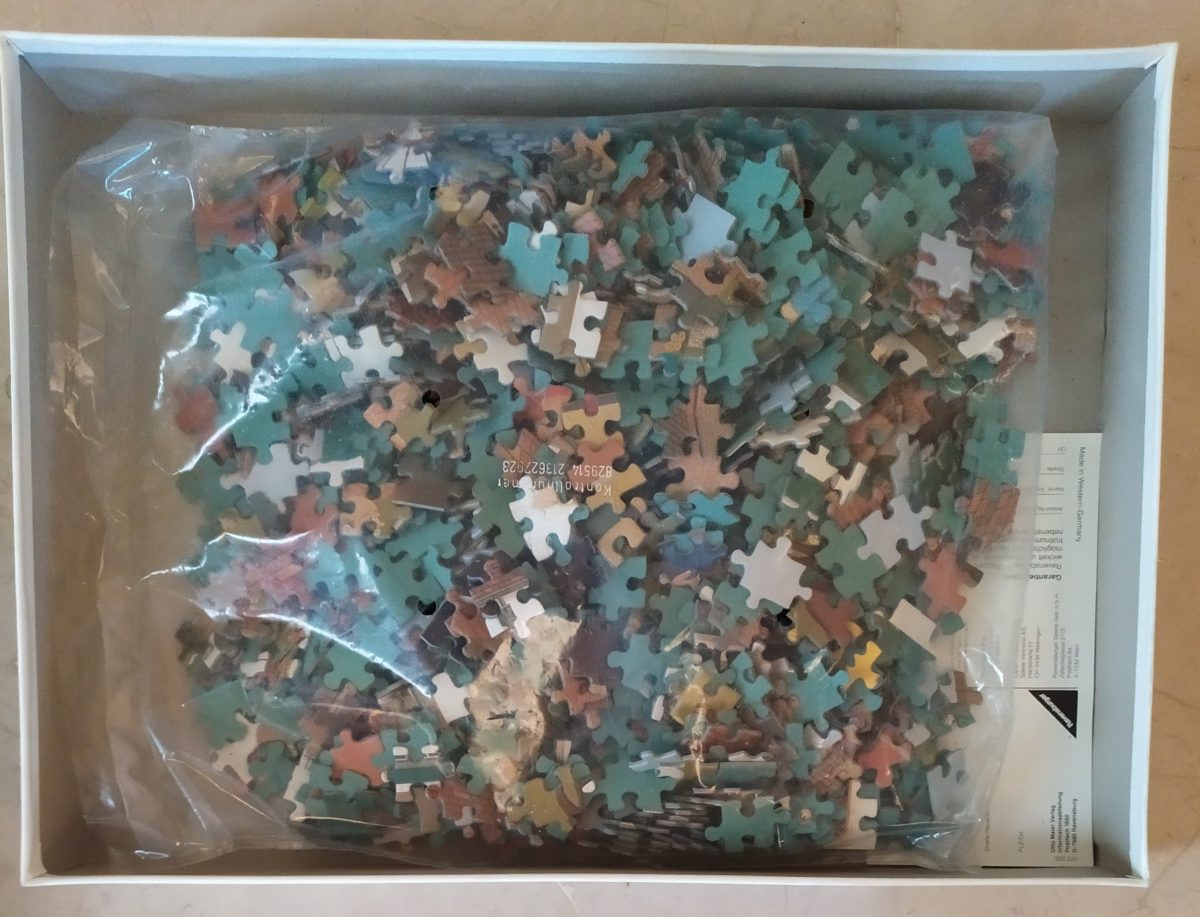 Image of the puzzle 1000, Ravensburger, The Game, Jacques Le Flaguais, Sealed Bag, Picture of the bag