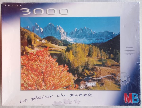 Image of the puzzle 3000, MB, The Dolomites in Autumn, Factory Sealed, Picture of the box