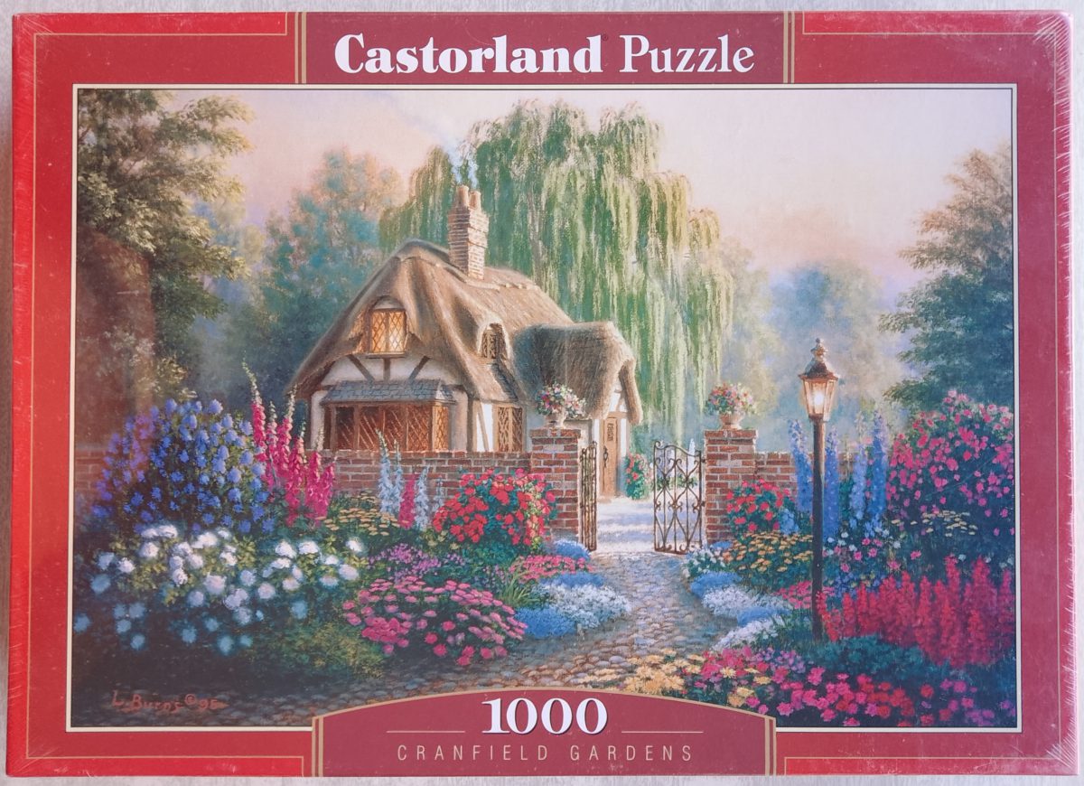 1000, Castorland, Cranfield Gardens, by Richad Burns, Factory Sealed, 2023-07-28 Image of the puzzle 1000, Castorland, Cranfield Gardens, by Richad Burns, Factory Sealed, Picture of the box