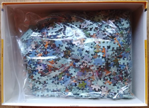 Image of the puzzle 2000, Druon, Le Miroir aux Oiseaux, by Ernest Audibert, Complete, Picture of the bag