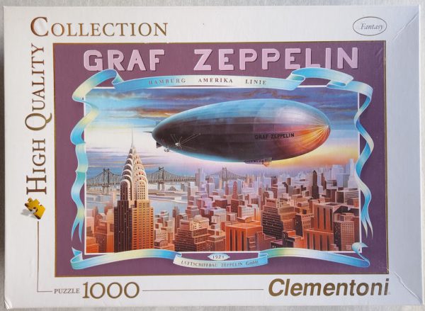 Image of the puzzle 1000, Clementoni, Zeppelin, Sealed Bag, Picture of the box