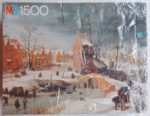 Image of the puzzle 1500, MB, Winter Landscape, Jan Brueghel the Younger, Factory Sealed, Picture of the box