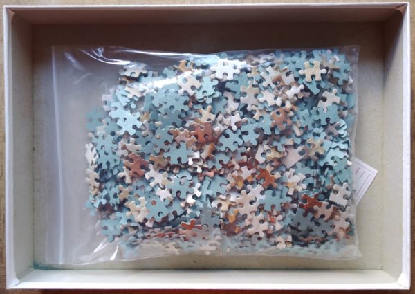 Image of the puzzle 1000, Falcon, Village Encounter, by Roelandt Savery, Complete, Picture of the bag