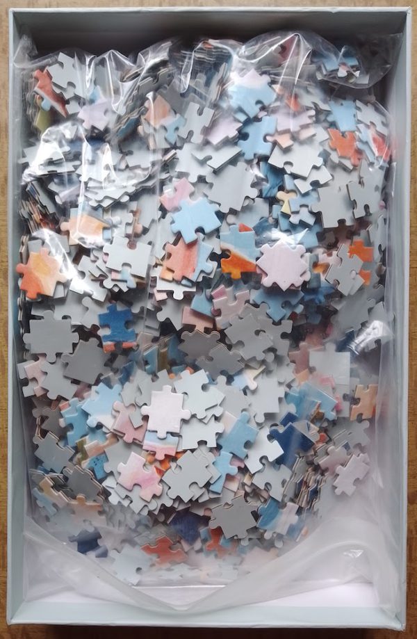 Image of the puzzle 1000, Søstene Grene, Anna & Clara's Puzzle, Complete, Picture of the bag