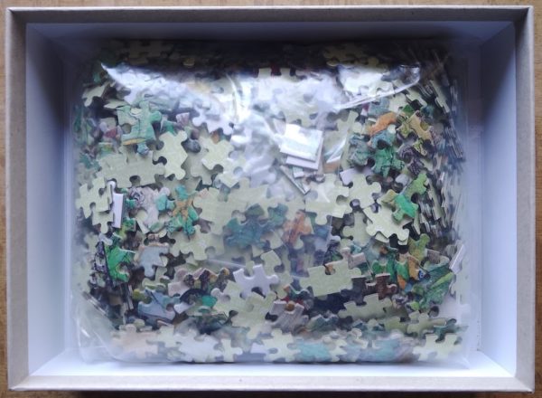 Image of the puzzle 1000, Bekking & Blitz, Amazing Animals, by Ingrid & Dieter Schubert, Complete, Picture of the bag